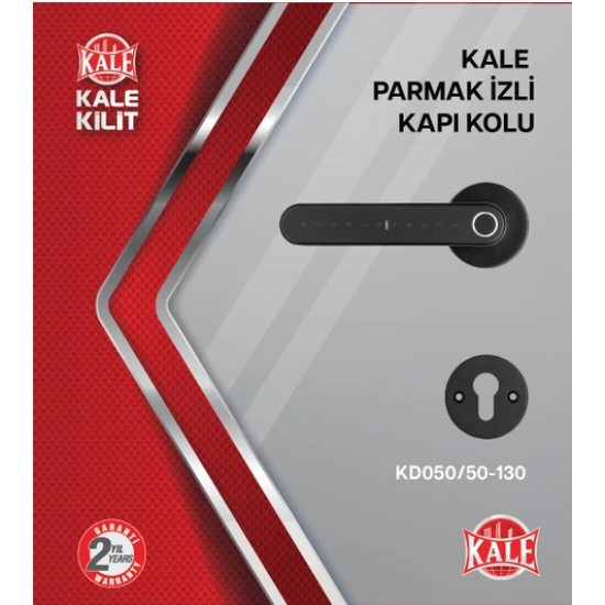 Kale KD050/50-130 Akıllı Kapı Kilidi – Parmak İzli, Kartlı, Şifreli