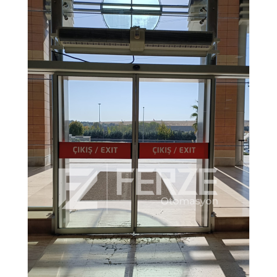 İKİ HAREKETLİ KANATLI FOTOSELLİ KAPI