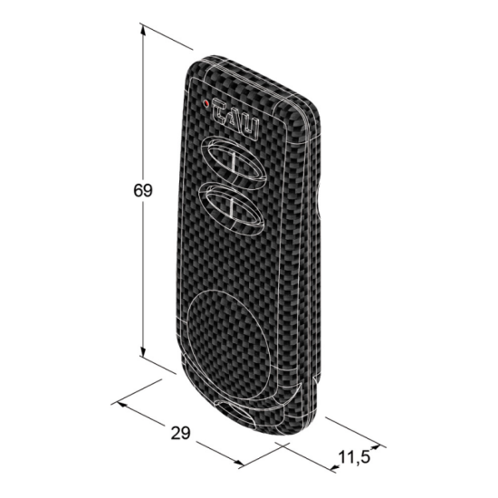 Tau K SlimRP Kumanda | Kapı ve Bariyer Kontrol Cihazı